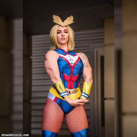 Female Verion My Hero Academia All Might Cosplay By Kristinadm89 6