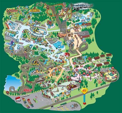 Holiday World Splashin Safari Map The Theme Park Opened In And