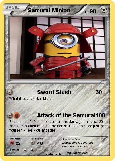 Pokémon Samurai Minion Sword Slash My Pokemon Card