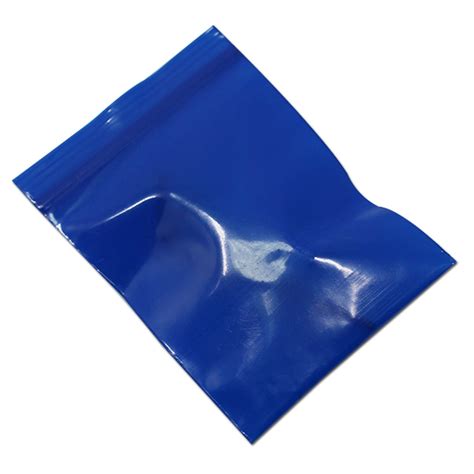 57cm Small Blue Self Sealing Ziplock Zip Lock Valve Bag Opaque Packing