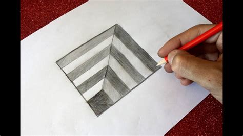 How To Drawing 3d Hole Optical Illusion Step By Step For Kids Easy