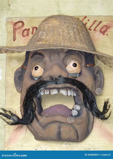 Handmade Mask Of Pancho Villa Editorial Stock Photo Image Of