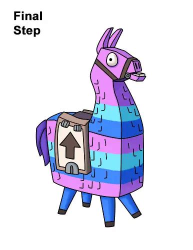 How To Draw The Loot Llama From Fortnite Vlrengbr