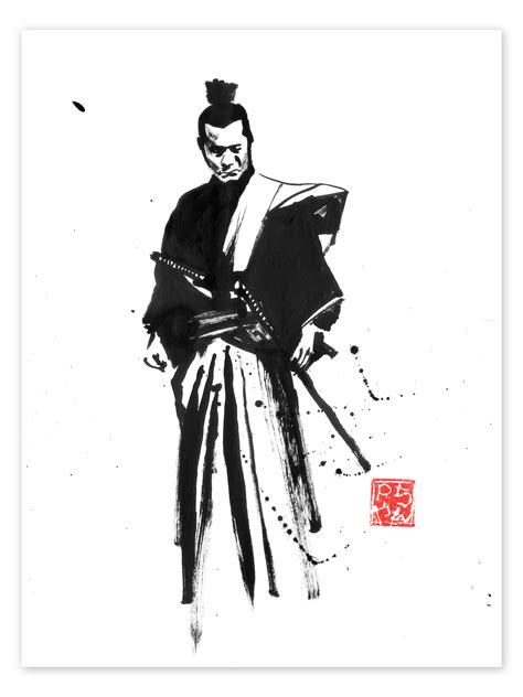Samurai Print By Péchane Posterlounge