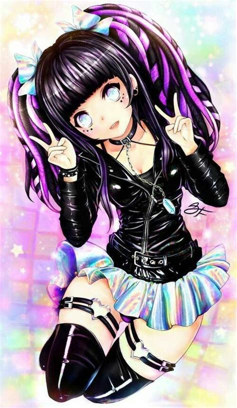 kawaii cute anime girl emo anime wallpaper hd