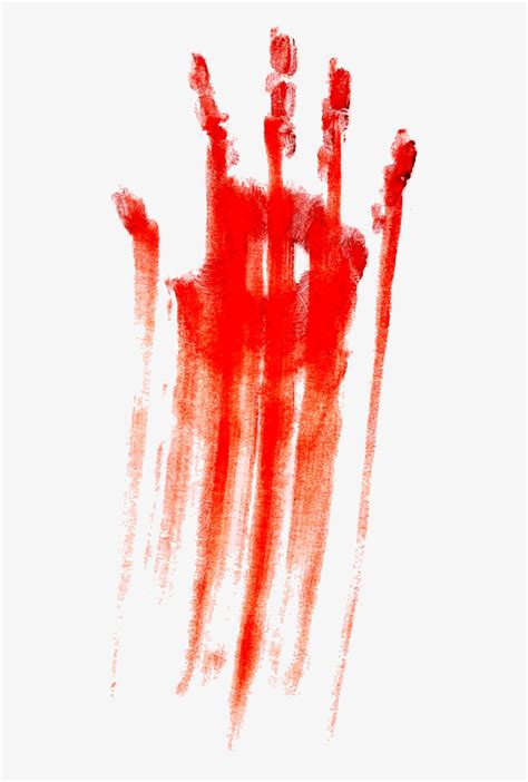 Download Bloody Hand Bloody Handprint Hd Transparent Png