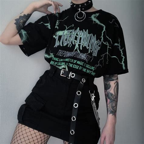 💚🖤 ⛓ ⛓ ⛓ ⛓ ⛓ Alternative Nugoth Goth Grunge Alternativegirl