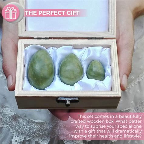 Genuine Jade Yoni Eggs For Women Set Of 3 Vaginal Tightener Bladder