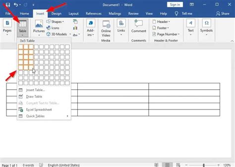 How To Create A Table In Microsoft Word Lets Make It Easy