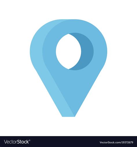 Destination icon flat style Royalty Free Vector Image