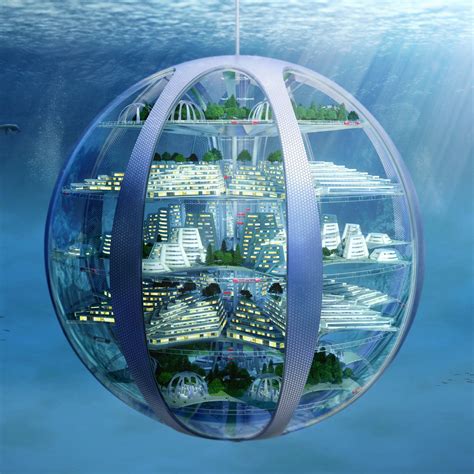 Underwater Bubble City 未来都市 都市 近未来建築