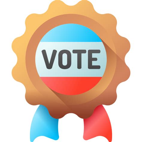 Voting 3d Color Icon