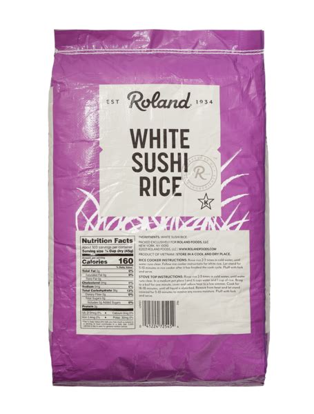 White Sushi Rice Our Products Roland Foods