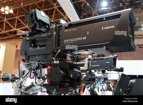 Canon 4k Lenses For Tv Cameras On Display During The International