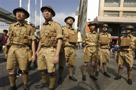 History Buffs Re Enact Battle Of Hong Kong On The Streets To Remind