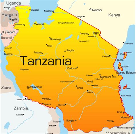 28 Tanzania In Africa Map Maps Online For You