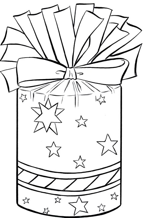 Black and white vector clipart. Christmas Present Clip Art - Fun! - The Graphics Fairy