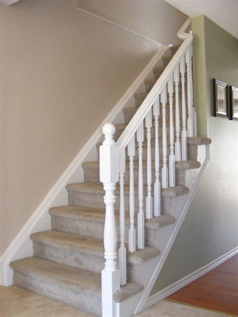 Simple White Stair Railing Painted Stair Railings Interior Stair