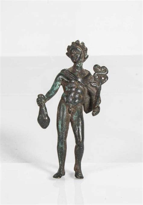 Ancient Roman Bronze Figure Of Mercury