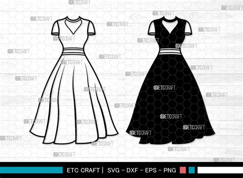Wedding Dress Svg Short Dress Svg Graphic By Pixel Elites · Creative