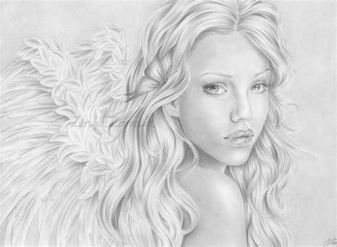 Beautiful Pencil Drawings Of Angels Pencildrawing2019