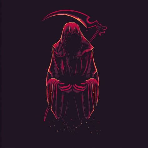 Free Vector Black Death Grim Reaper Clip Art