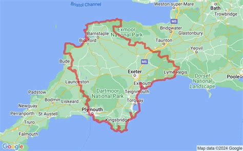 Map Of Devon England Travel Information For Devon