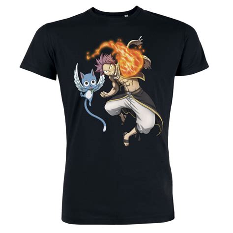 T Shirt Fairy Tail Natsu And Happy Chez Kas Design