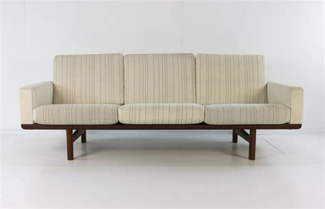 Danish Design Three Seater Sofa By Hans Wegner In Teak