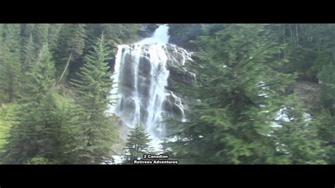 Travelling🇨🇦 Pyramid Falls Canadian Rockies By Via Train 4kthÁc Nước