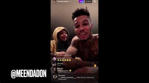 Blueface Goes On Live And Explains Why Chrisean Rock Gave Him Two Black