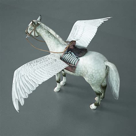 Pegasus Horse With Wings 3d Model Flatpyramid