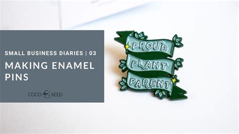 Small Business Diaries Making Enamel Pins Using Wizard Pins Youtube