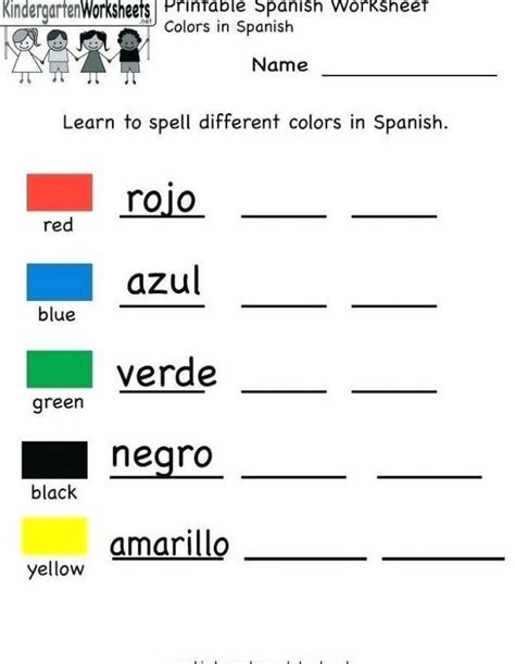26 Spanish Worksheets For Beginners Pdf Printable Kindergarten
