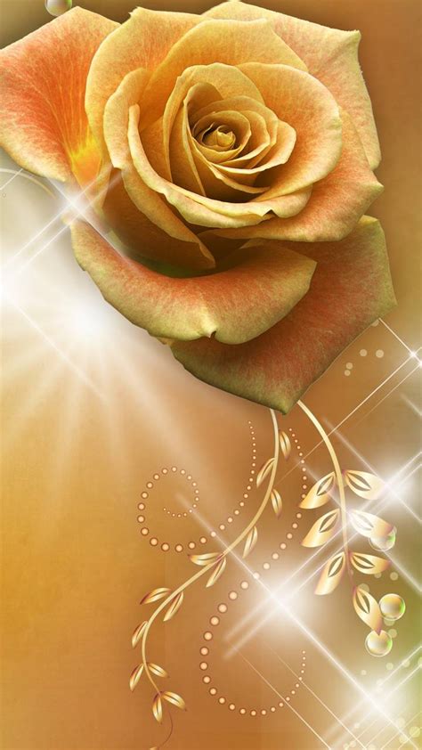 Gold Rose Wallpaper By Hende09 91 Free On Zedge