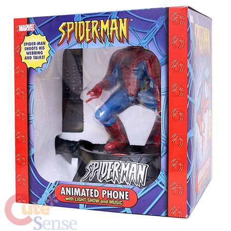 Marvel Spiderman Animated Phone Figure Action Noveltytelephone Ebay