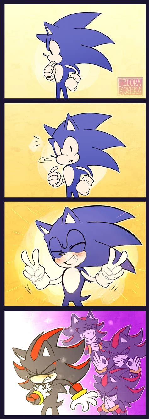 A Smile Brighter Than The Sunlight Press F For Shadow ☀ Sonic Funny Sonic And Amy Sonic Fan