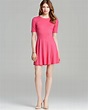 Lyst - Three Dots Short Sleeve Dress in Pink