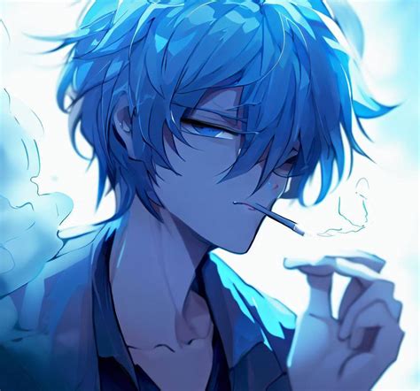 Anime Boy Pfp Blue Art By Hrplusdesign On Deviantart