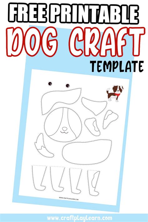 Free Dog Printable Template For Kids Craft Play Learn