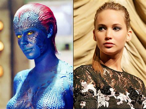X Men First Class Mystique Make Up 1 Naked Girl With Seven Pairs