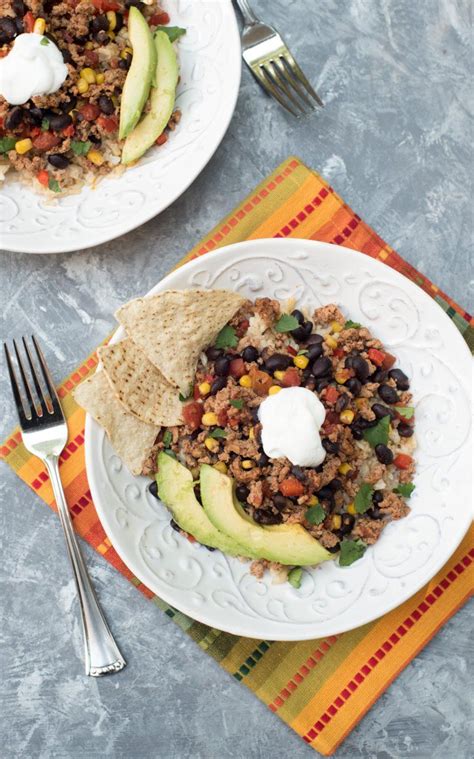 These Flavorful Southwest Turkey Taco Bowls Are A Delicious Way To