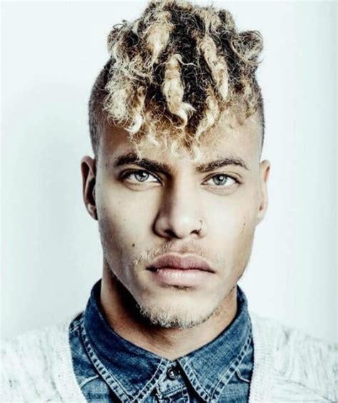 Super Short Sides And Blonde Dreads Black Men Hairstyles