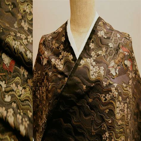 Oshima Tsumugi Kimono Shawl Of Pure Silk Japanese Outfits Yukata