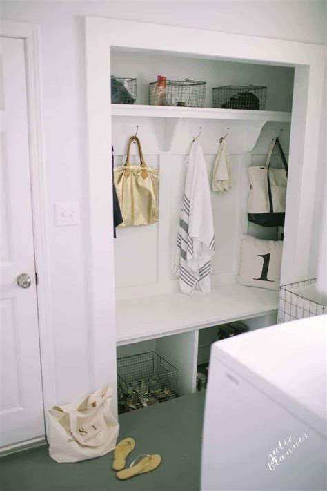 Closet Converted Mudroom Julie Blanner