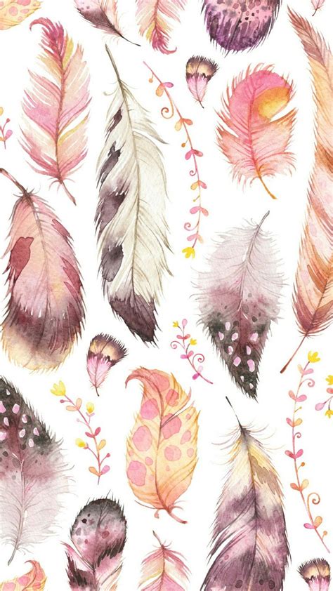 [31+] Bohemian Feathers Wallpaper on WallpaperSafari