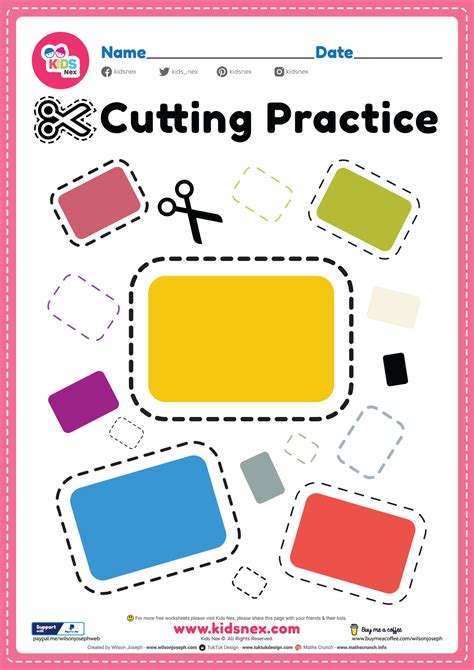 Scissor Cutting Activity Free Printable Pdf For Kids