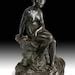 Meiji Bronze Nude Bather By Okazaki Sessei Antique Japanese Etsy