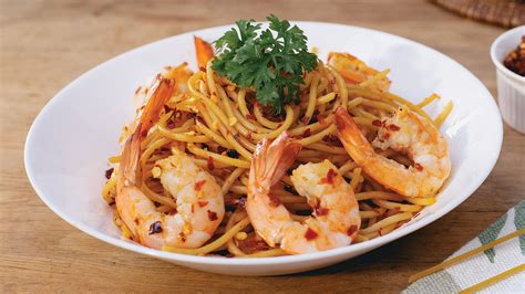 San Remo Spaghetti Crispy Prawn Chilli Aglio Olio San Remo Malaysia