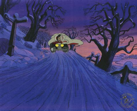 Cruella de vil takes a fancy to the pups, and wants to get hold of them, as well as more pups, to make herself a lovely dalmatian skin coat… 101 Dalmatians Commercial Production Cel - ID ...
